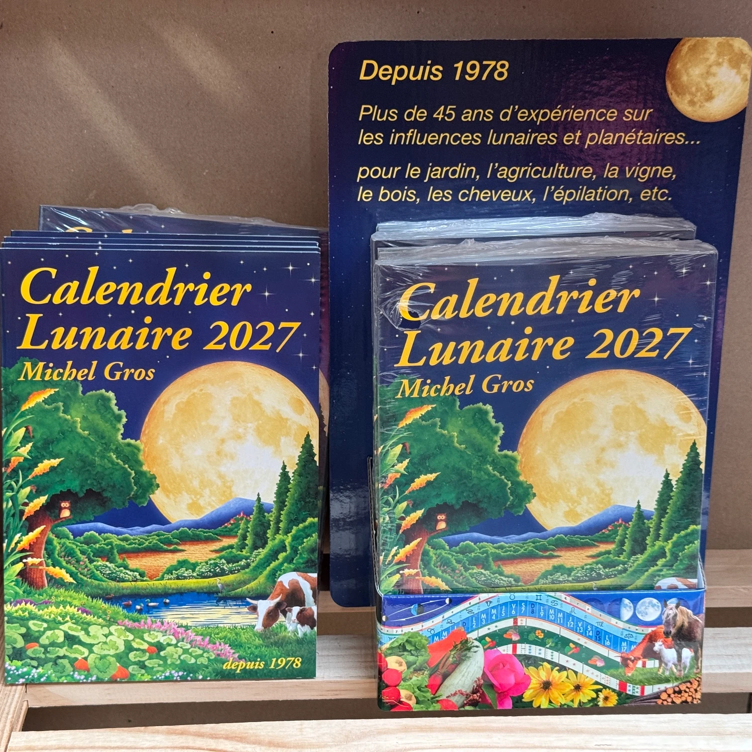 Notre stock du calendrier lunaire 2027 de Michel Gros
